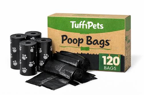 Tuff Pets Dog Poop Bags Rolls With Tie Handles